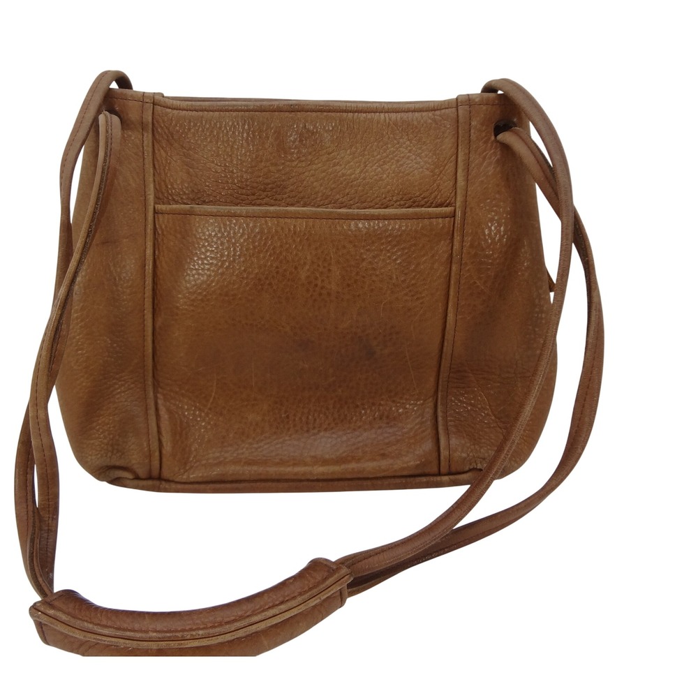 Altai‎ Leather Crossbody Bag Brown Leather Shoulder Bag Made in USA